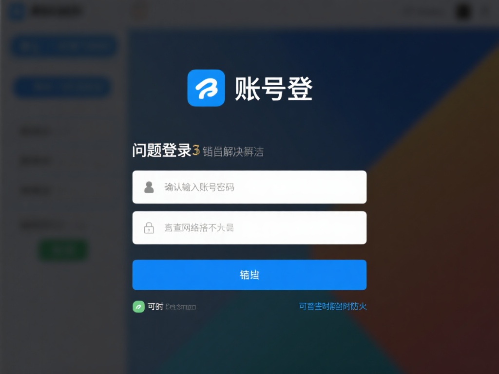 问题3：账号登录出错
解决方法：确认输入的账号密